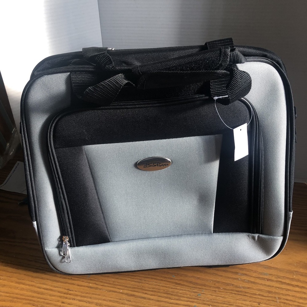 Luggage, Bella Russo Black & Gray Bag Luggage Carry On Roller And Tote Bag